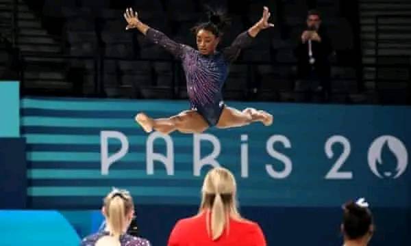 The first glimpse of Simone Biles in Paris proved her brilliance is back.......Click here for full Story