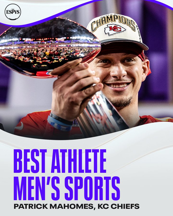 Why Patrick Mahomes Wins 2024 ESPY Award for Best Male Athlete, with Andy Reid Accepting on His Behalf Patrick is…