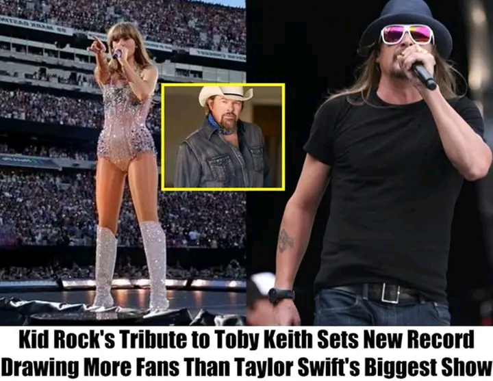 Kid Rock’s Tribute to Tobʏ Keith Sets New Record, Draᴡing More Fᴀns Thᴀn Taylor Swift’s Biggeꜱt Show .......See More Details