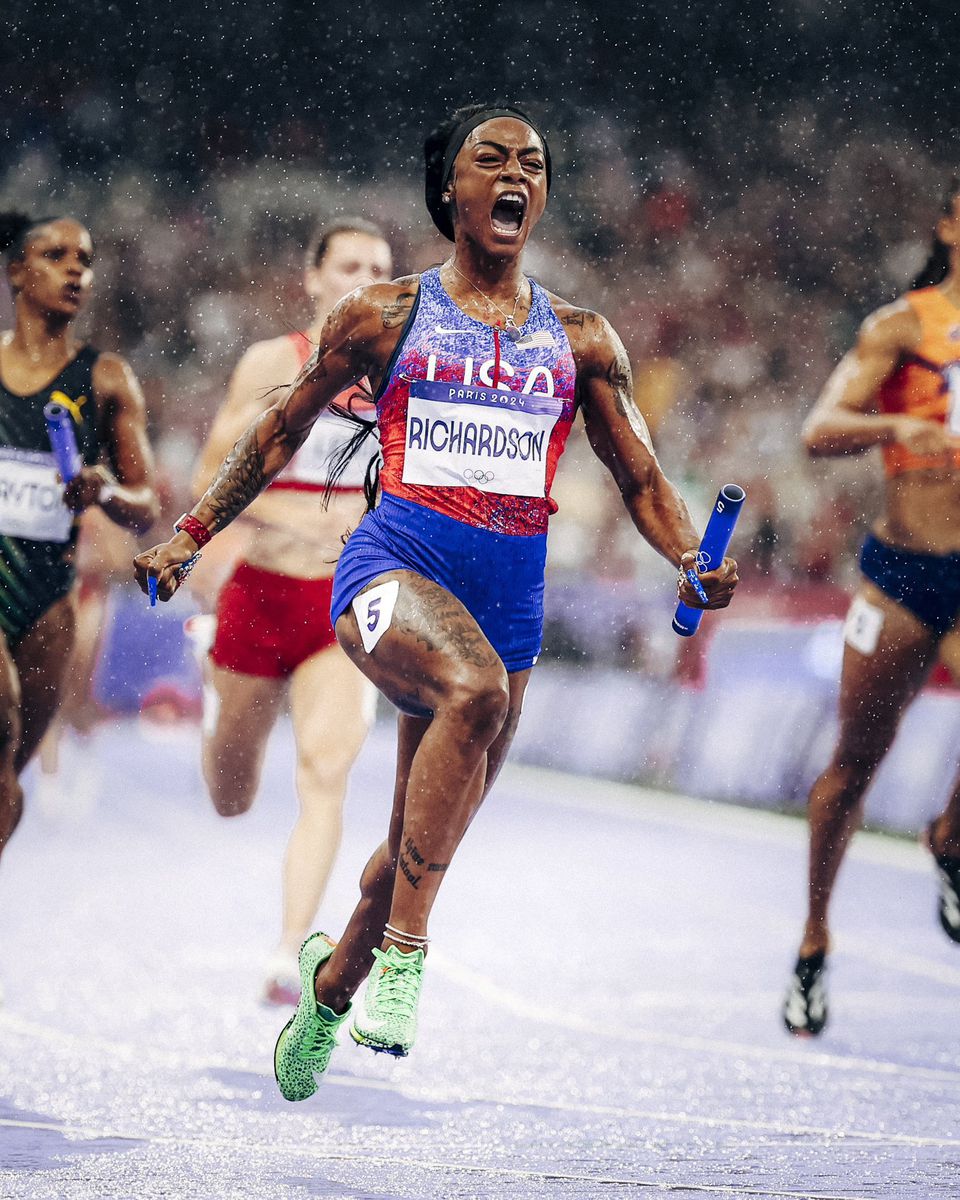 Paris 2024: Touching podium image of Sha'Carri Richardson in tears serves as a testament to her Olympic redemption....See More Details!!