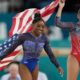 Suni Lee and Simone Biles fall off balance beam in Paris....See More