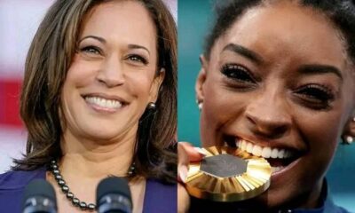 BREAKING: Gymnast Simone Biles will formally announce her donation of $4M to the #HarrisWalz .....! According to a source at Sports Illustrated, the sum of $4M represents $1M for each of the four medals she won at the Olympics in Paris…Details Below