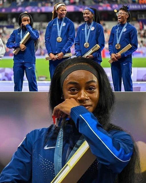 Paris 2024: Touching podium image of Sha'Carri Richardson in tears serves as a testament to her Olympic redemption....See More Details!!