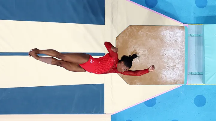 Simone Biles makes Olympic history after winning gold medal in women's vault final