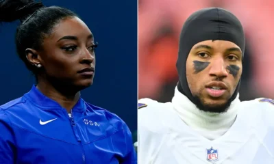 Simone Biles defends showing sportsmanship toward Brazilian gymnast amid NFL star's 'disgusting' critique