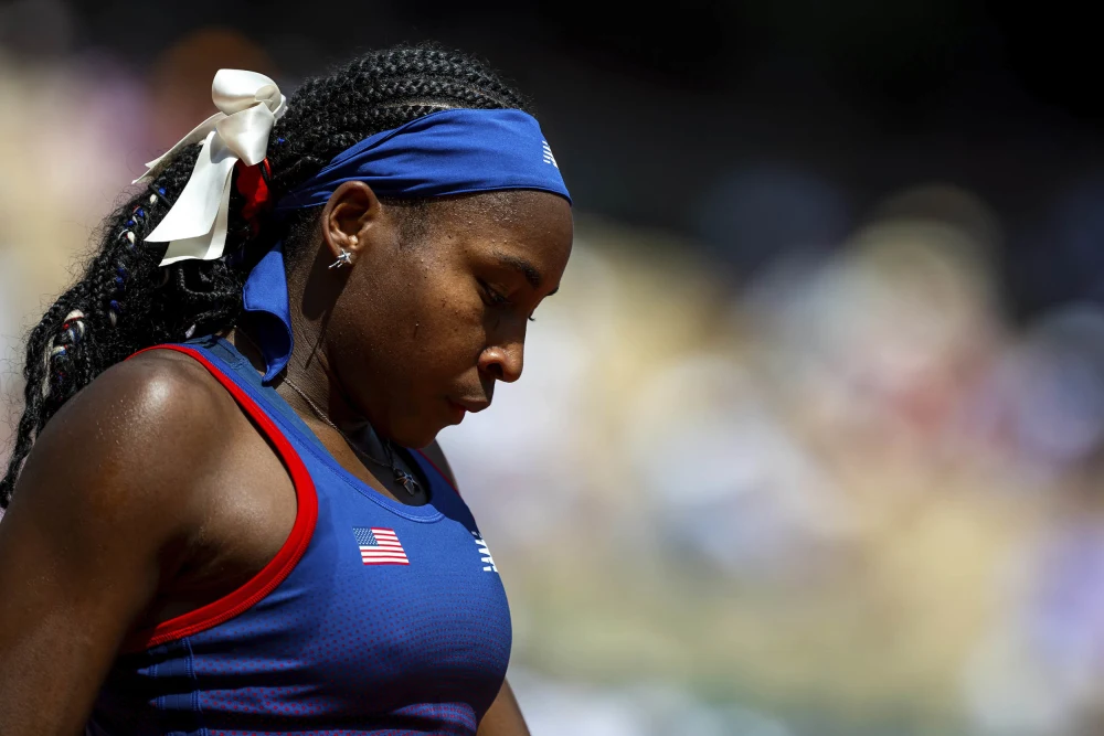 Coco Gauff out of singles tournament at Olympics after losing to Donna Vekic — and the chair umpire