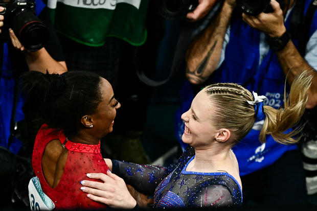 Simone Biles, Jade Carey get gold and bronze in Olympic vault title; Brazil's Rebeca Andrade wins silver