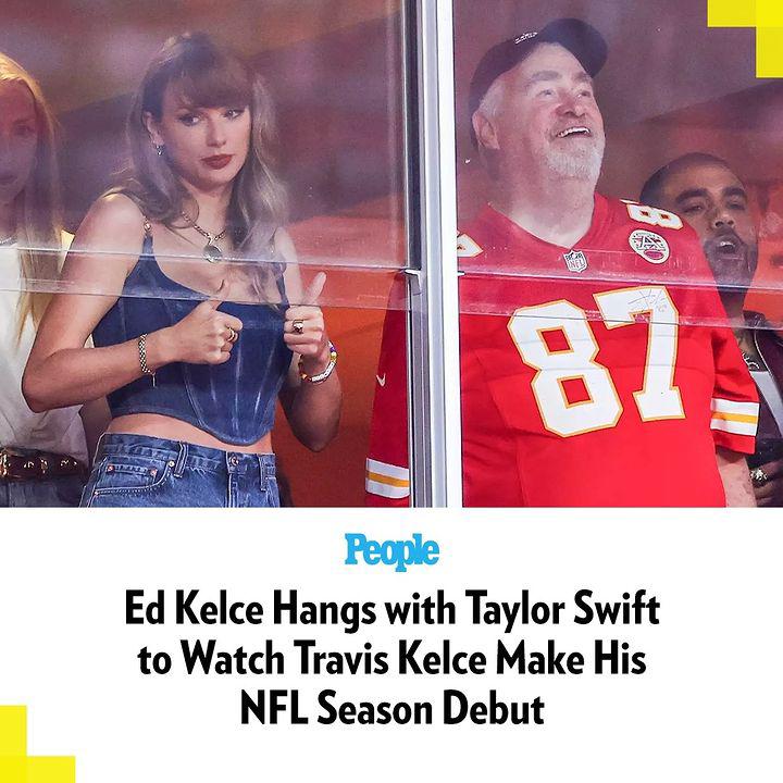 Ed Kelce and Taylor Swift had a welcomed reunion when the two came together to watch Travis Kelce and the Kansas City Chiefs play their first game of the NFL season on Thursday night. | : Getty Full details below 