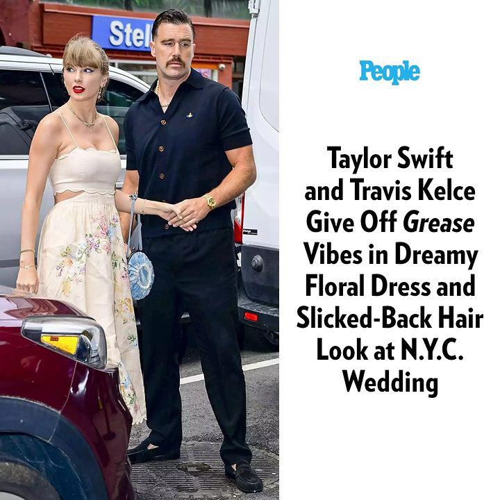 The pop star and the football player attended model Karen Elson's nuptials to Electric Lady Studios owner Lee Foster in New York City.....Full Details Below 