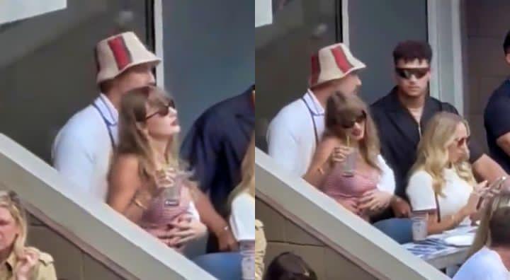 VIDEO: Cameras Caught Taylor Swift Grinding On Travis Kelce In Front Of Patrick & Brittany Mahomes As They Watched The US Open From Their Suite