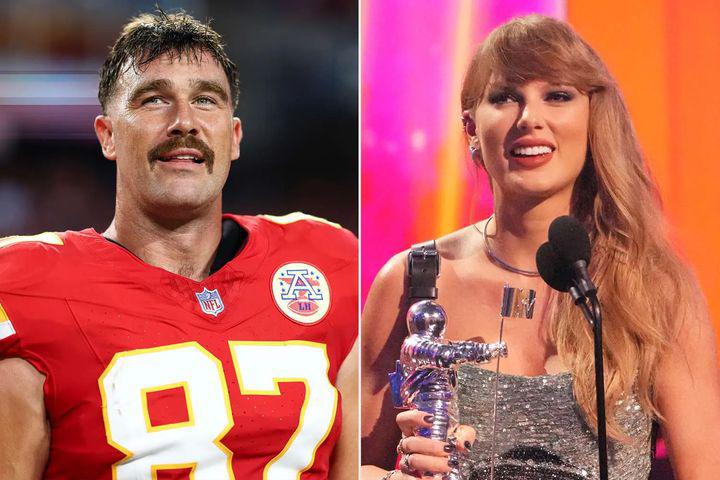 Travis Kelce Reacts to Taylor Swift's Sweet Shout Out to Him in Her VMAs Acceptance Speech Travis Kelce reacted to Taylor Swift giving him a shout out during her VMAs acceptance speech by...