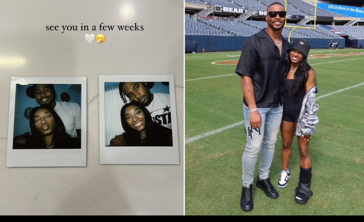 Simone Biles plans reunion with husband Jonathan Owens as he heads back to Chicago for new NFL season...Click here for more Story