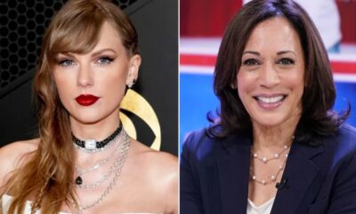 Taylor Swift Endorses Kamala Harris After Presidential Debate, Proudly Signs Note ‘Childless Cat Lady’