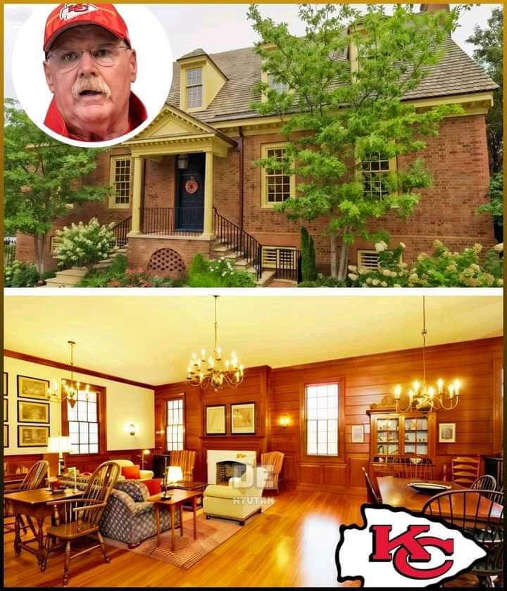 “Inside Andy Reid’s $2.2M Kansas City Mansion: Luxury Living Just Minutes from Arrowhead Stadium”