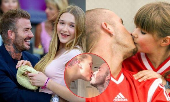 David Beckham was criticized for often kissing his daughter on the lips, and had to face… See more.