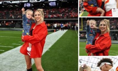 Fans BLASTS and ROAST Pregnant Brittany Mahomes for wearing a Stylish and EXPENSIVE $20,850 Red Miniskirt and Knee-High Boots for Chiefs-Raiders Game – “Cover yourself!, you are pregnant… She’s always trying to be in the spotlight.”