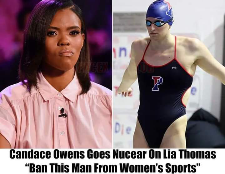 Candace Owens takes a definitive stance, asserting that Lia Thomas should be banned from women’s sports....