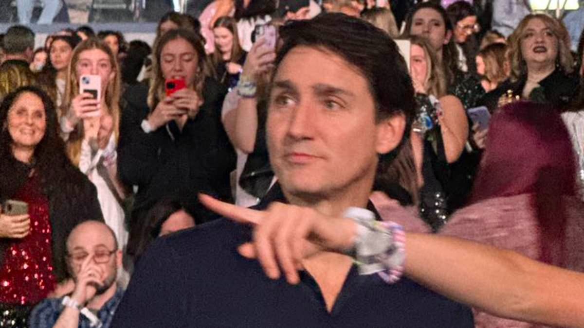 Justin Trudeau slammed as cringe-worthy videos show him dancing at Taylor Swift while Montreal burns