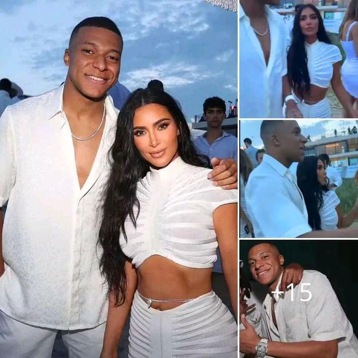 Breaking News: Fans React as Kim Kardashian Spotted Dancing with Handsome French Footballer Kylian Mbappe at Billionaire Michael Rubin’s Star-Studded Party in The Hamptons!