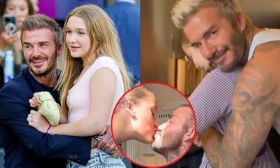 David Beckham was criticized for often kissing his daughter on the lips, and had to face… See more.