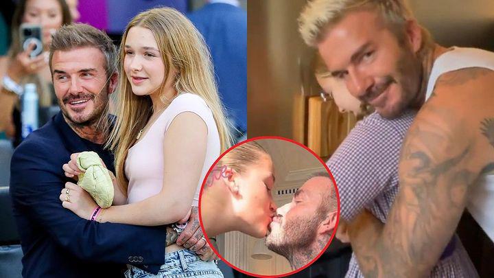 David Beckham was criticized for often kissing his daughter on the lips, and had to face… See more.