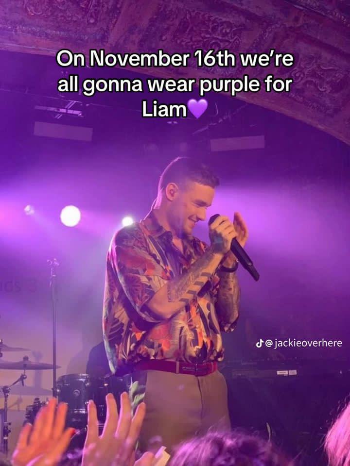 For liam payne  Coz purple is his favourite colour & it’s mine to 