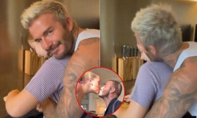 David Beckham was criticized for often kissing his daughter on the lips, and had to face… See more.