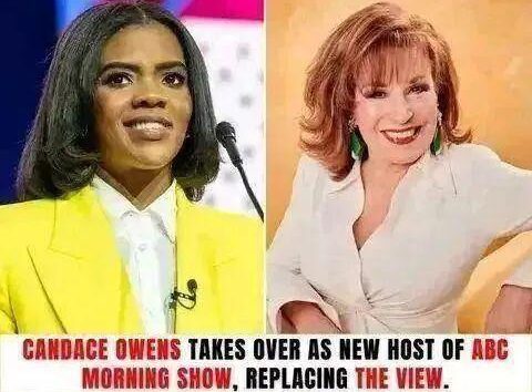 Breaking News: Candace Owens takes over as new host of ABC Morning Show, replacing The View.....See More