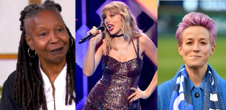 Iconic actress and talk show co-host, Whoopi Goldberg, alongside soccer superstar Megan Rapinoe, and Travis Kelce Girlfriend Taylor Swift declared their intentions to leave America