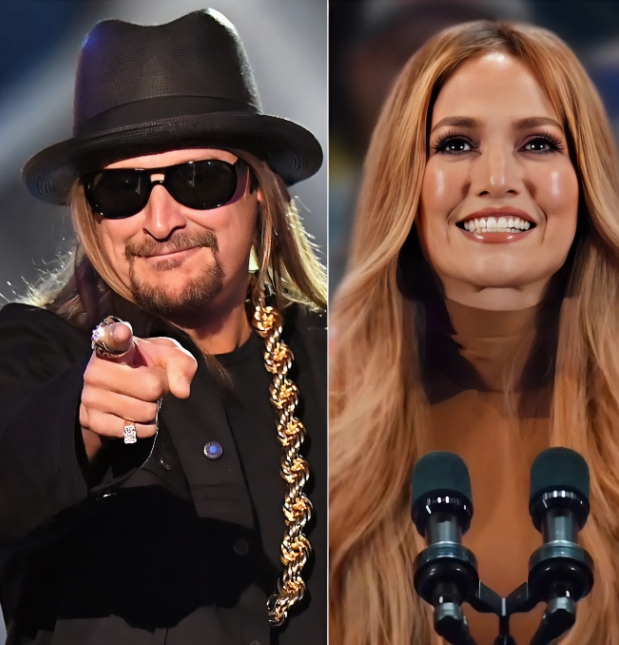 KID ROCK refused to let JENNIFER LOPEZ on stage ” SHE IS NOT WORTHY ” causing her to be dragged out by security under the endorsement of… See more.