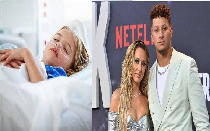 Breaking News: Sterling Mahomes’ Health Crisis – Patrick Mahomes’ 3-year-old daughter, Sterling,who was involved in a devastating accident, leaving her with severe injuries. will be flown to the UK for specialized treatment ” Brittany in tears asking for prayers