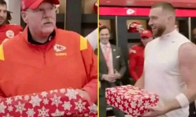 Patrick Mahomes and Travis Kelce got Chiefs coach Andy Reid the perfect Christmas gift for ‘Big Red’ [See 10 Photos]]