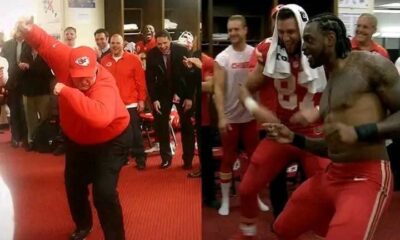 Andy Reid celebrated the Chiefs’ Week 17 win and clinching No. 1 seed in the best way