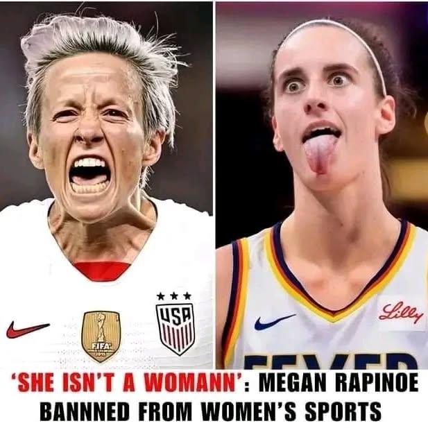 Megan Rapinoe Officially Banned From Women’s Sports For Accusing Her Of Being ‘She Isn’t A Woman’.