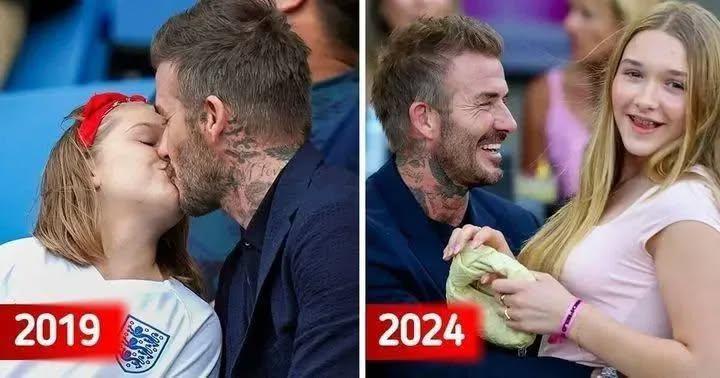 David Beckham was criticized for often kissing his daughter on the lips, and had to face… See more.