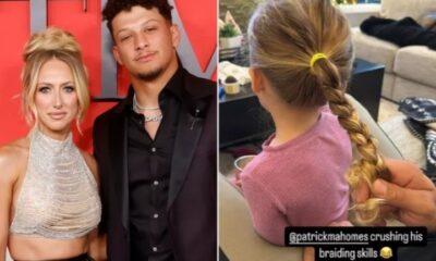 Brittany Mahomes Compliments Husband Patrick as He Braids Daughter Sterling’s Hair: ‘Crushing It’