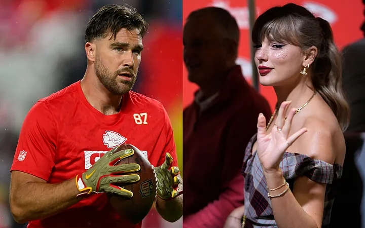 Travis Kelce sparks retirement talk again in Taylor Swift’s absence with a gesture toward Myles Garrett…..see more