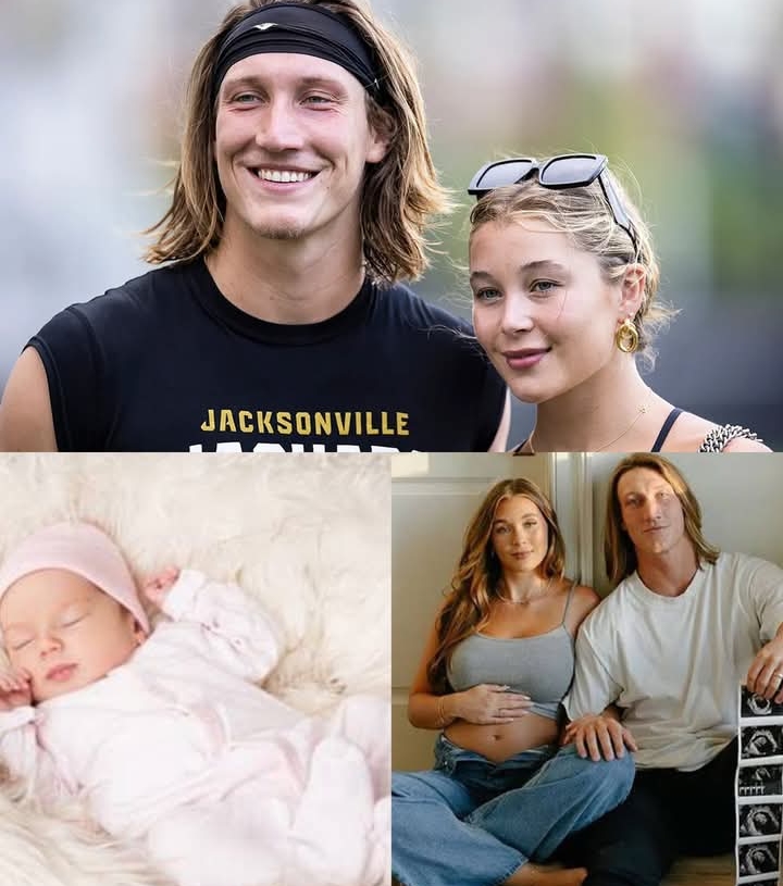 JUST IN: “Trevor Lawrence and Wife Officially Announce the Name of Their Newly Arrived Baby Girl”– Jacksonville Jaguars QB Trevor Lawrence and his wife, Marissa, have shared joyous news with fans, officially announcing the name of their newly born baby girl. The couple, who have been married since 2021, welcomed their first child earlier this week and have named her…