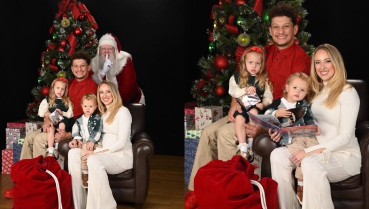 A VERY MAHOMES CHRISTMAS: Patrick Mahomes, Pregnant Brittany Mahomes and Kids Share Heartwarming Christmas Photo, Spreading Holiday Cheer Across Social Media