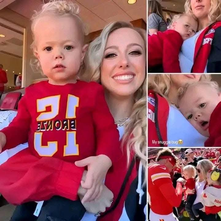 Pregnant Brittany Mahomes Cheers on Chiefs with Son Bronze and Daughter Sterling at Broncos Game!