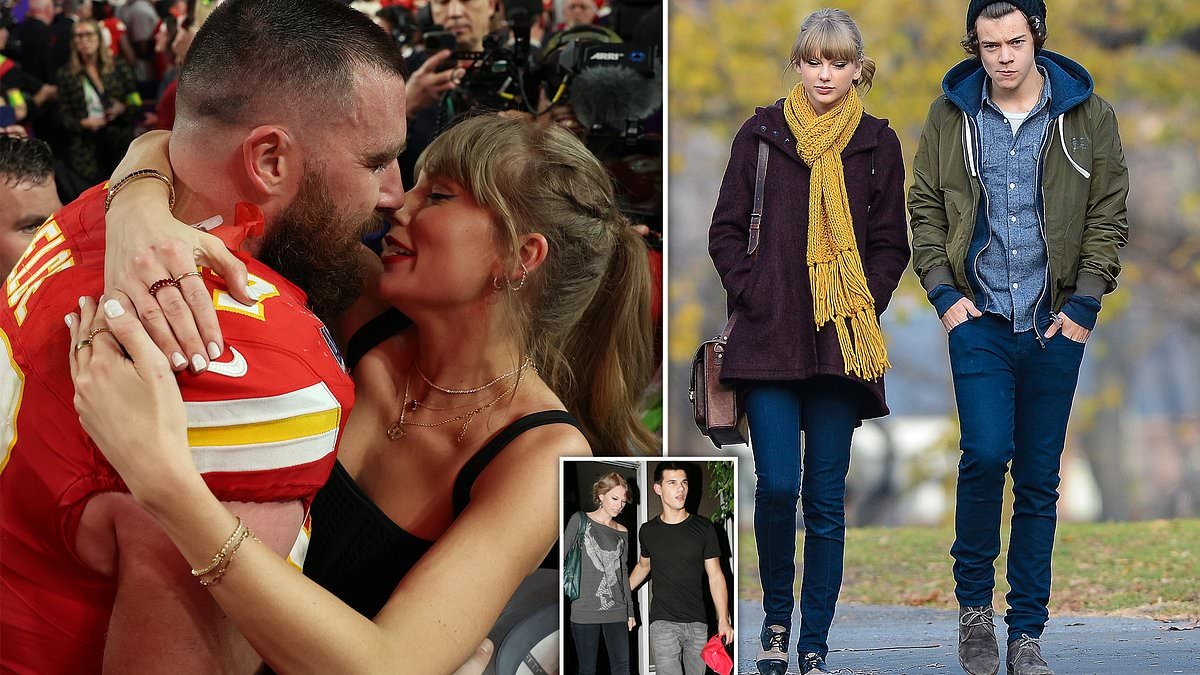 Taylor Swift is changing women's taste in men - with Gen Zs now shunning wafer-thin, baby-faced men in favour of hunks like Kansas City Chiefs player Travis Kelce