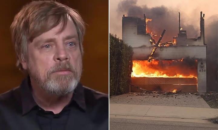 SAD NEWS: Mark Hamill sadly shared: “While away from home on a business trip, he received news that his house in the Malibu area had burned down in a fire in LA. The pain is more painful than what his wife, children and mother had to endure… see more