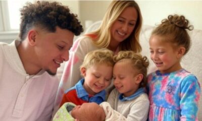 Patrick Mahomes and Brittany Mahomes Share First Adorable Photos of Kids Bronze and Sterling with New Born Baby Sister Golden Raye